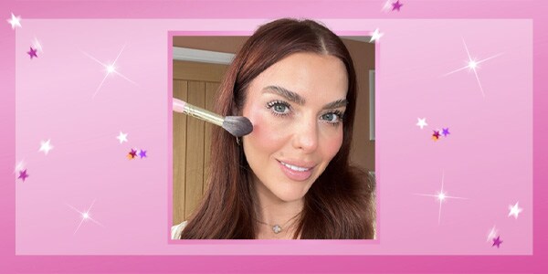 frosted makeup trend - cheeks