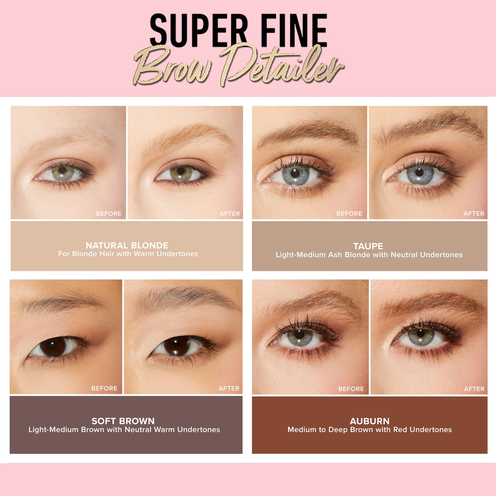 Super Fine Brow Detailer Eyebrow Pencil Too Faced
