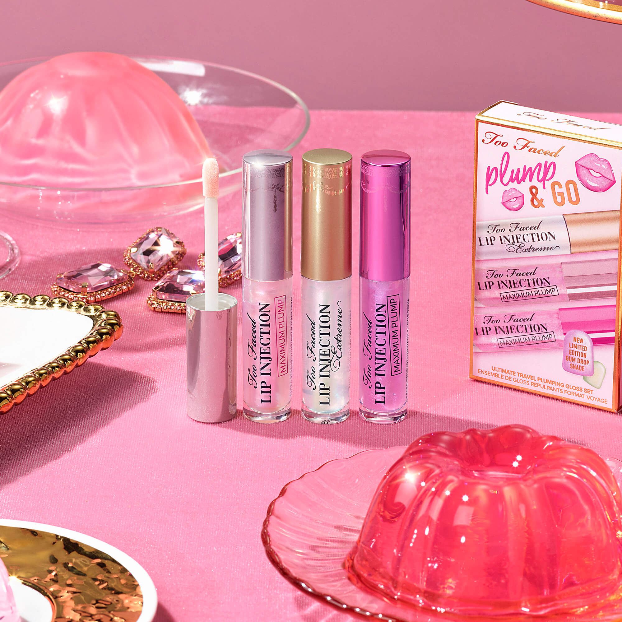 Too faced lip injection christmas set clearance