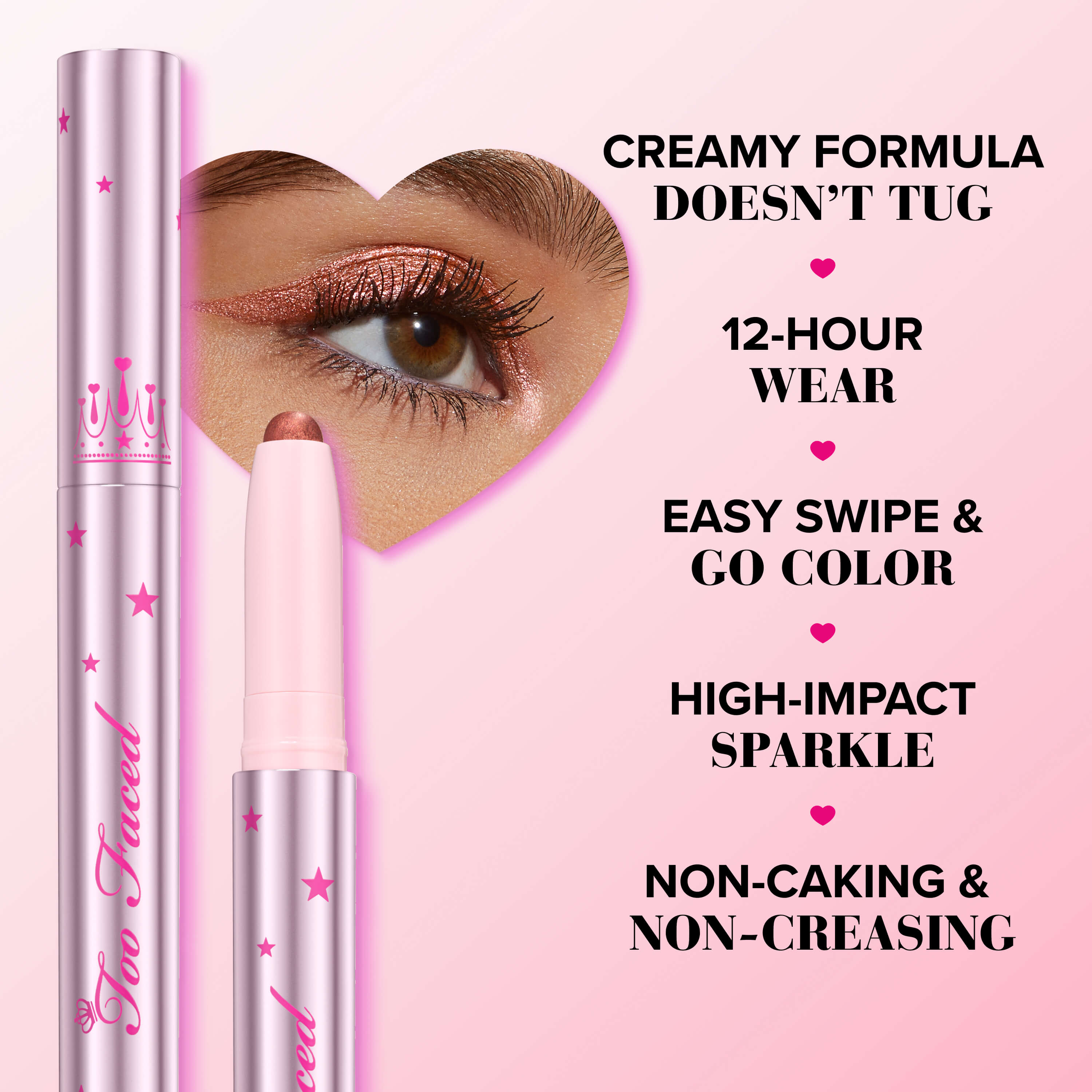 Quickie Queen Cream Eye Shadow Stick, Fairy Dust, 1.5g