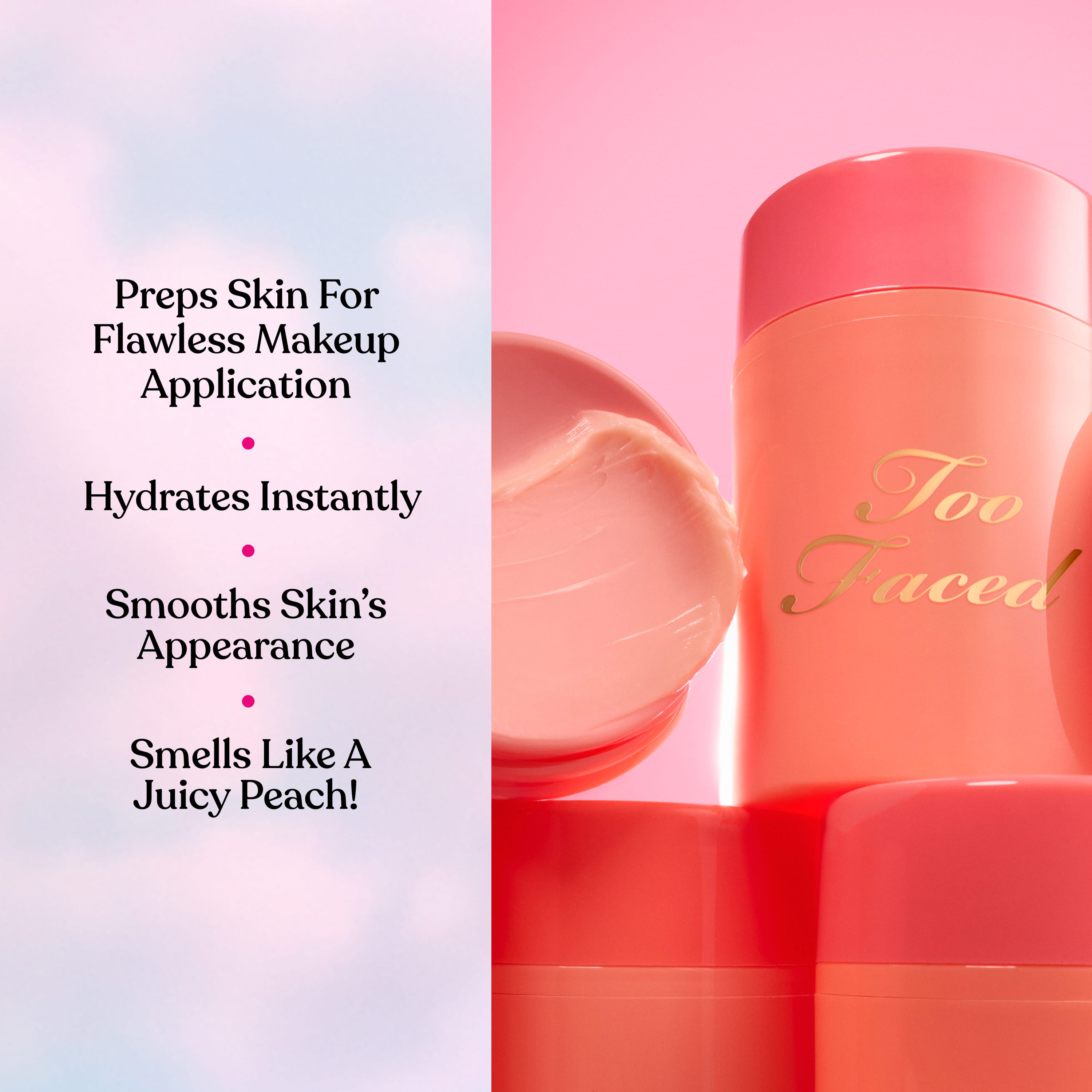 Primed & Peachy Hydrating Face Primer, NET WT. 1.0 OZ. / 30.0 mL