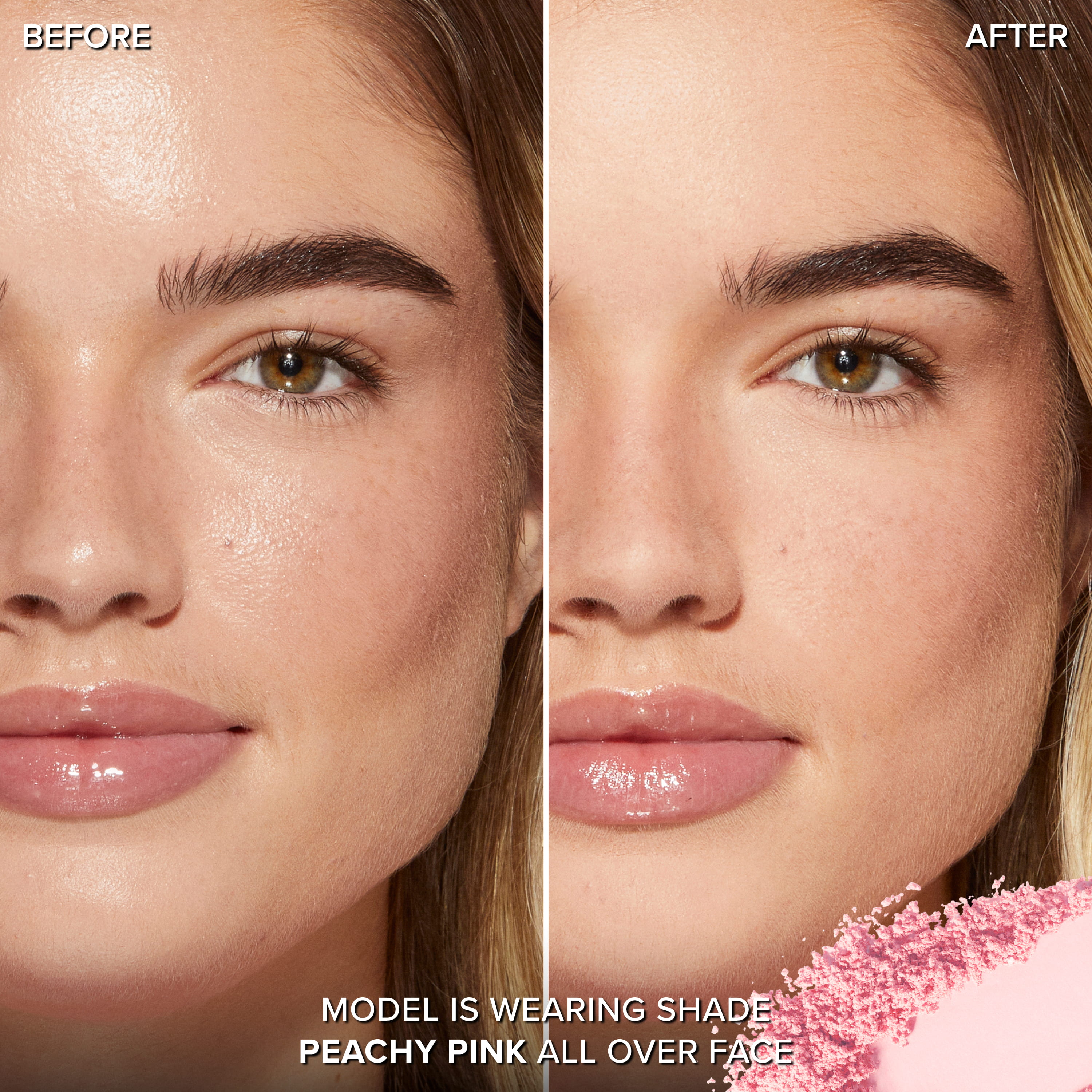 Peach Perfector Blurring Loose Setting Powder, Peachy Pink, NET WT. 0.5 OZ. / 15.0 g