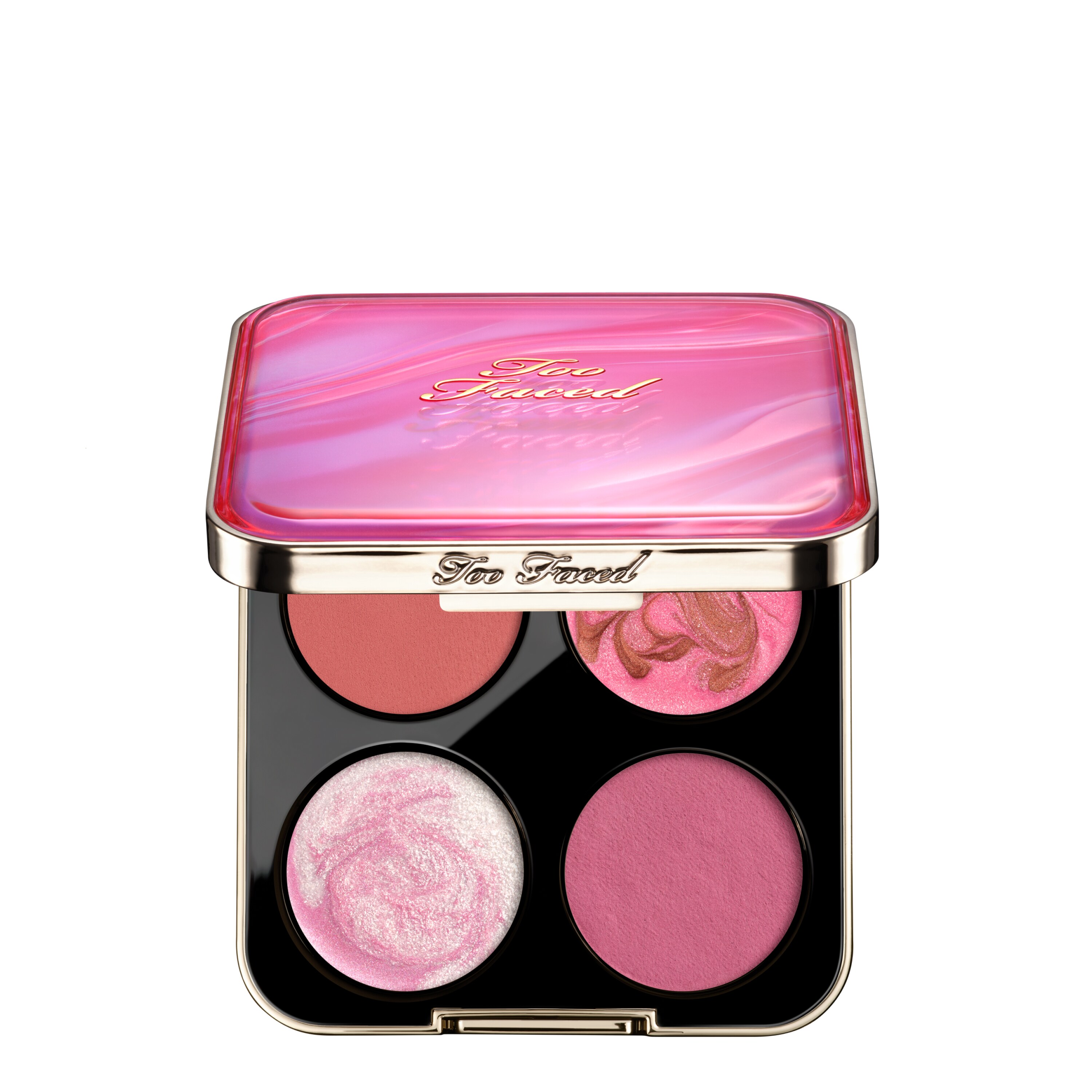Daydreams Face Palette Holiday 2026, Daydreams — Blush Moodberry — Blush Bisous Glow — Highlighter Love Spark — Highlighter, NET WT. 0.38 OZ. / 11.0 g