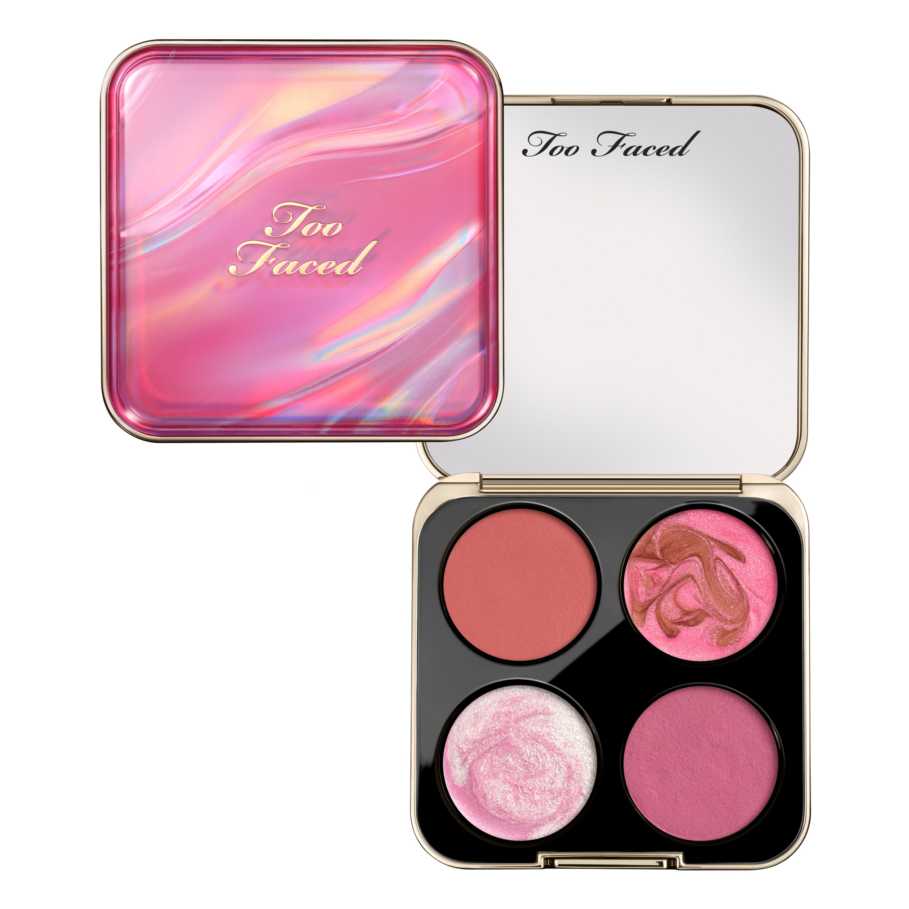 Daydreams Face Palette Holiday 2026, Daydreams — Blush Moodberry — Blush Bisous Glow — Highlighter Love Spark — Highlighter, NET WT. 0.38 OZ. / 11.0 g