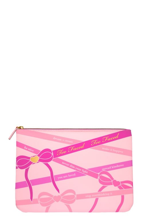 Free Gift Too Faced Pink Bow Makeup Bag